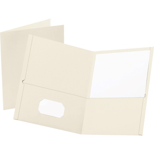 Folder, 2-Pocket, Letter, White 25/BX