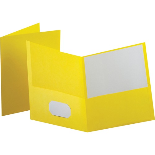 Folder, 2-Pocket, Letter, Yellow 25/BX