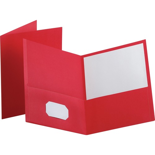 Folder, 2-Pocket, Letter, Red 25/BX