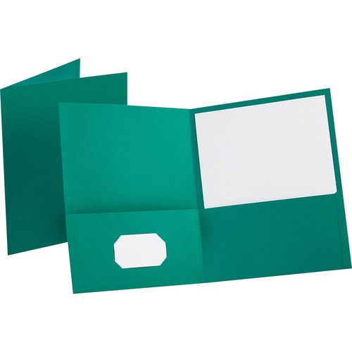 Folder, 2-Pocket, Letter, Teal 25/BX