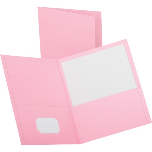 Folder, 2-Pocket, Letter, Pink 25/BX