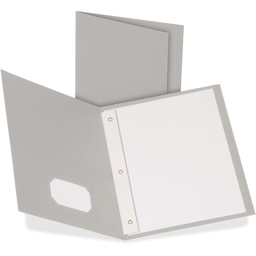 Portfolio, Twin Packet, Fastener, Gray 25/BX