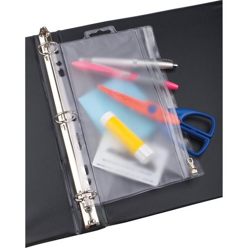 Binder, Zip, Pocket, 9x6 Vinyl