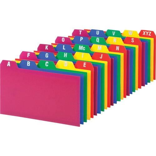 Card, Guides, Poly, A-Z, 3x5 25/ST