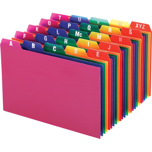 Card, Guides, Poly, A-Z, 4x6 25/ST