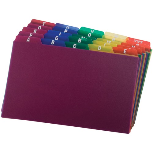 Card, Guides, Poly, A-Z, 5x8 25/ST