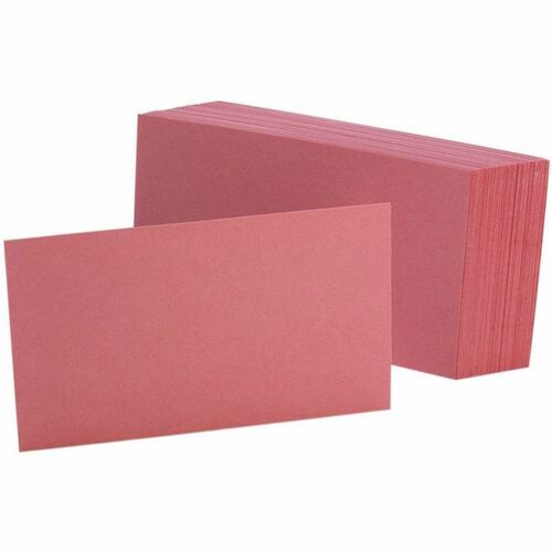 Card, Index, Plain, 3x5, Ch 100/PK