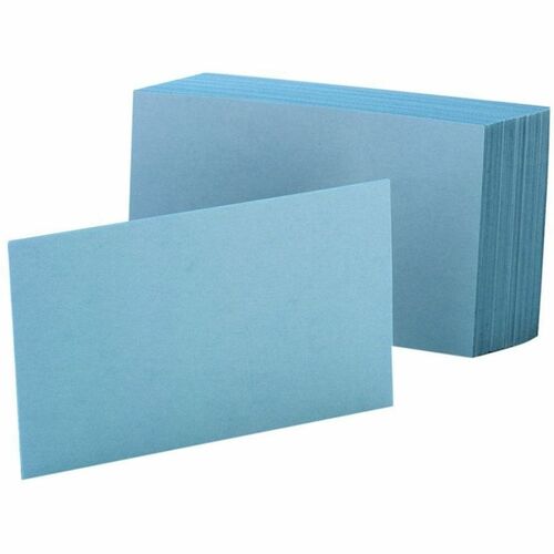 Card, Index, Plain, 4 X 6, Blue 100/PK