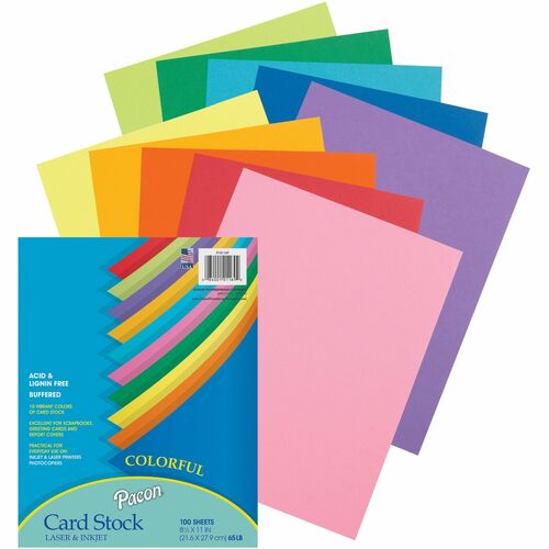 Cardstock, Array, Assorted 100/PK