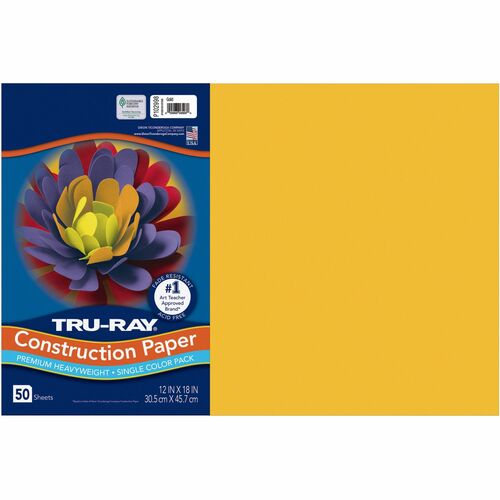 Paper, Const, 12x18, Gold 50/PK