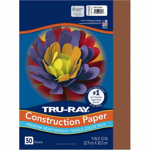 Paper, Construction, 9x12, Brown 50/PK