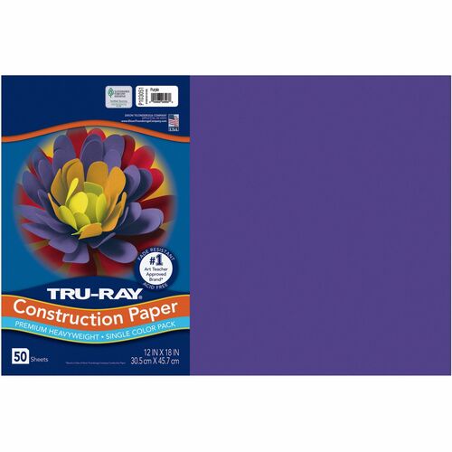 Paper, Construction, 12x18, Purple 50/PK