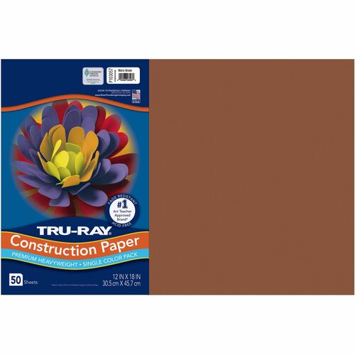 Paper, Const, 12x18, Brown 50/PK