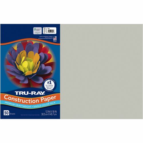 Paper, Const, 12x18, Gray 50/PK