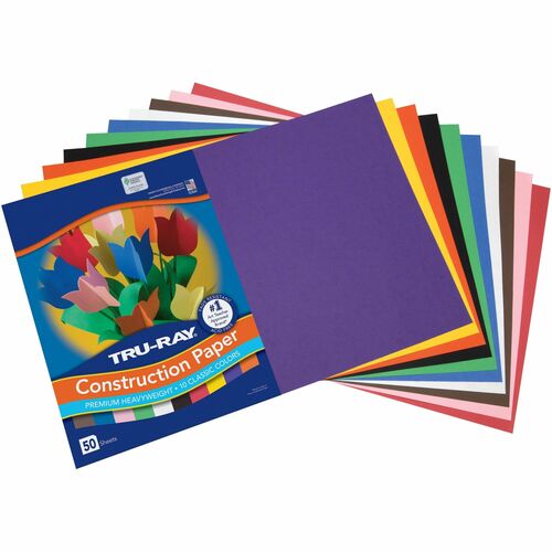 Paper, Construction, 12 X 18, Assorted 50/PK