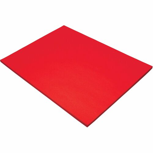 Construction Paper, 76lb., 18" x 24", Festive Red 50/PK