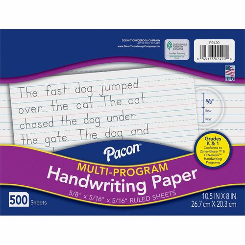 Paper, Handwriting, K&1st Grade 500/RM