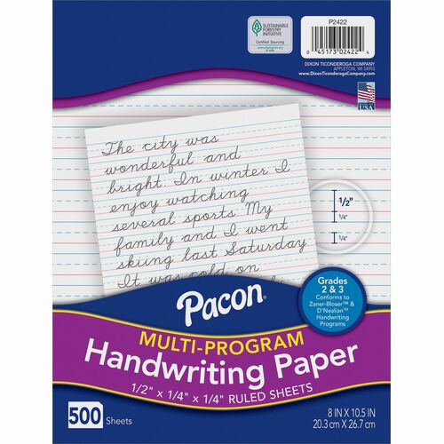 Paper, Handwriting, 2nd & 3rd Grade 500/RM