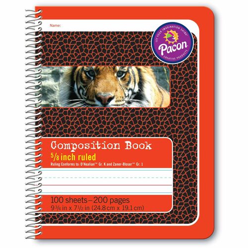 Journal, Pic, Spiral, Red Tiger
