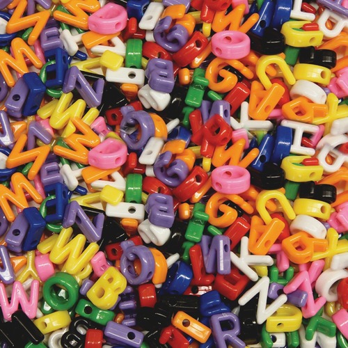 Alphabet Beads, Capital Letters, Assorted 288/PK