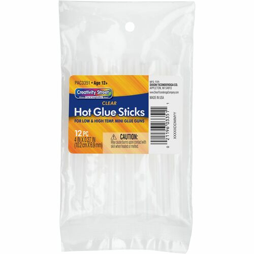 Glue Stick 4" Clear 12/PK