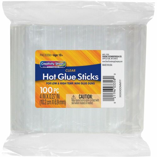 Glue Stick 4", Clear 100/PK