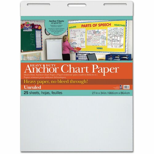 Paper, Chart, Unruled, 27x34 4/CT