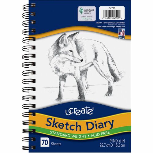 Diary, Sketch, 9x6, White 80/PD