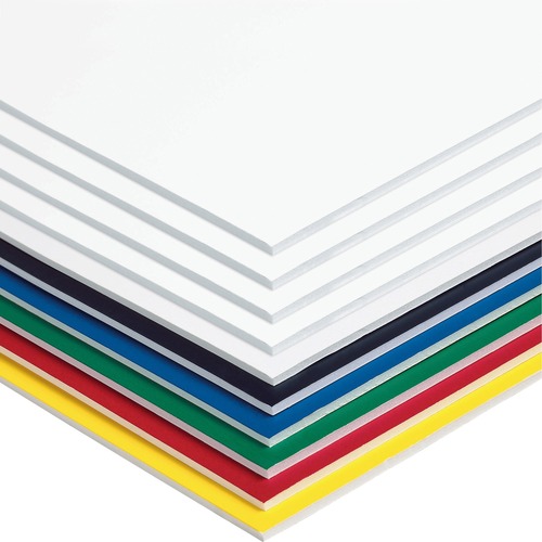 Foam Board, 3/16" Thick, 20" x 30", Assorted 10/CT