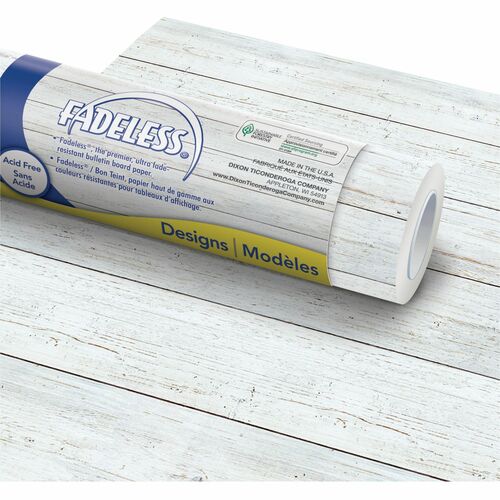 Art Paper, Fade-Resistant, 600" Lx48" H, We Shiplap