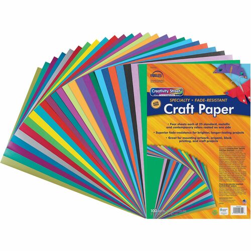 Paper, Fadls, 12x18, Ast, 100sh 100/PK