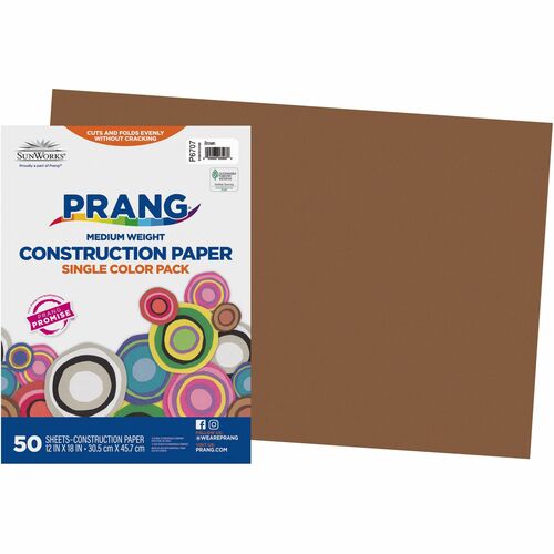 Paper, Constrc, 12x18, Brown, 50 Sh 50/PK