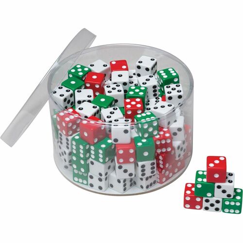 Dice, Drum, 5/8", Assorted 144/PK