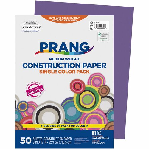 Paper, Construction, 9x12, Vellum 50/PK