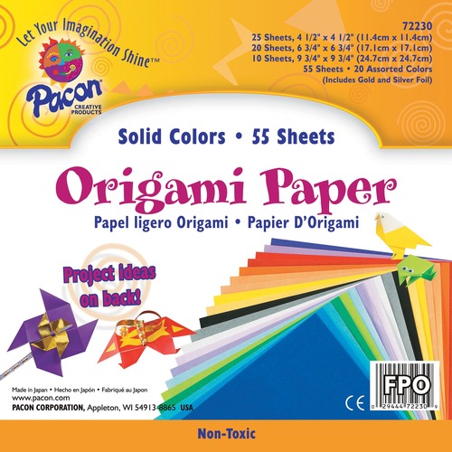 Paper, Origami, Assorted 55/PK