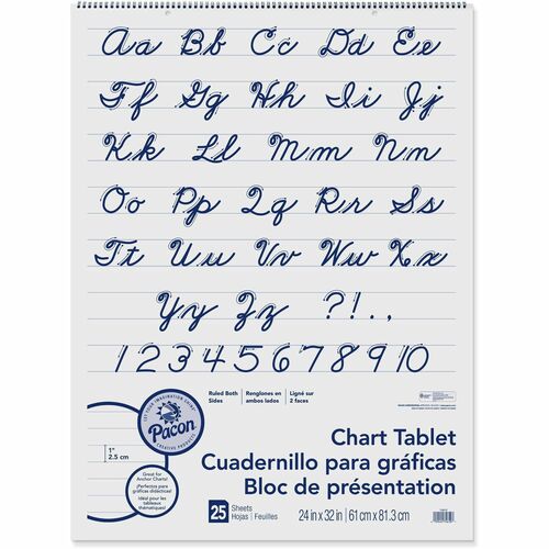 Tablet, Chart, 1" Rld, 24x32, White