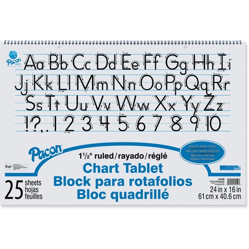 Tablet, Chart, 1.5" Ruld, 24x16