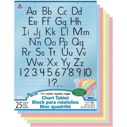Tablet, Chart, 1.5", 24x32, Assorted