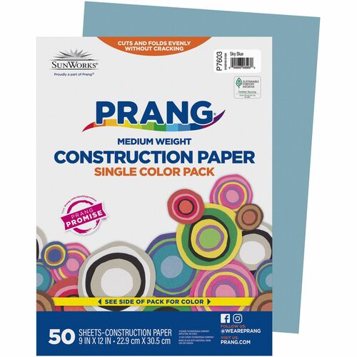 Paper, Construction, 9x12, Single Backed 50/PK
