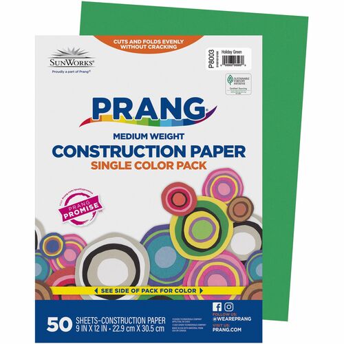 Paper, Construction, 9x12, Heavyweight 50/PK