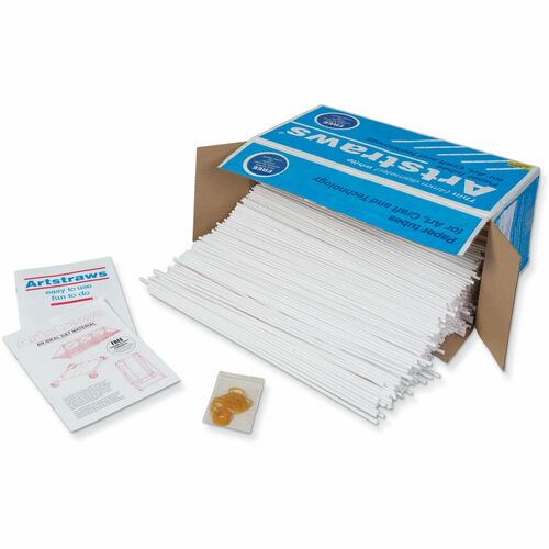Art Straws Classpack, White 1800/BX