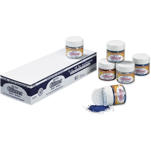 Glitter, Assorted, .75 Oz 12/ST