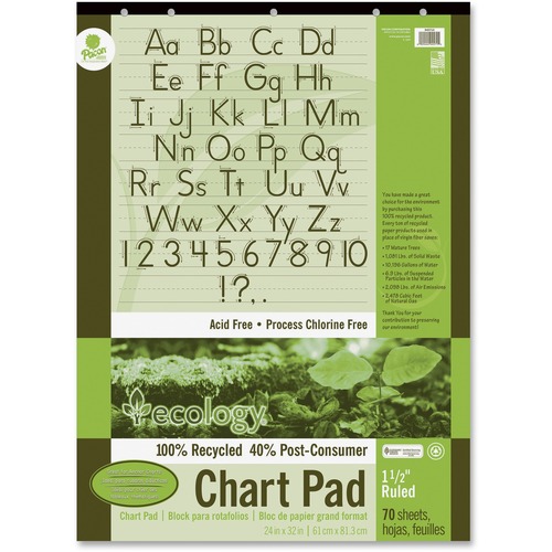 Pad, Chart, Recycled, 1.5" Rolled, 24x32