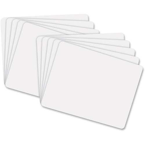 Dry-Erase Board, Plain, 1-Sided, 9" x 12", White 10/PK