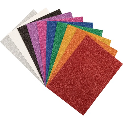 Wonderfoam, Glitter Sheets, 8-1/2"x11-7/10", Ast 10/PK