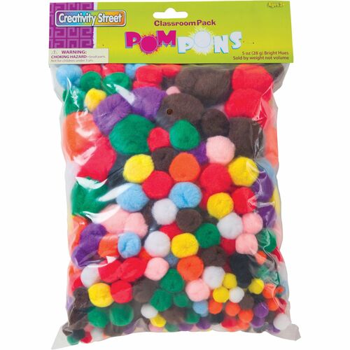 Pompoms, Classroom Pack, Assorted 300/PK