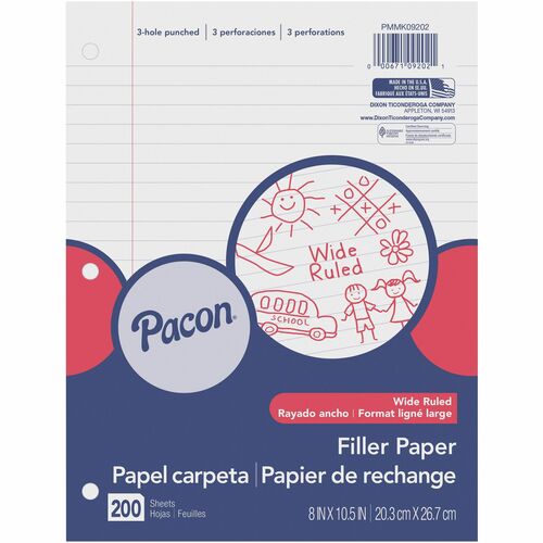 Paper, Filler, Wide 200/PK