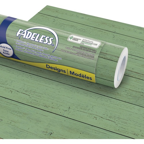 Art Paper Roll, Fadeless, 48" x 50 Foot, 50 lb, Mint Shiplap