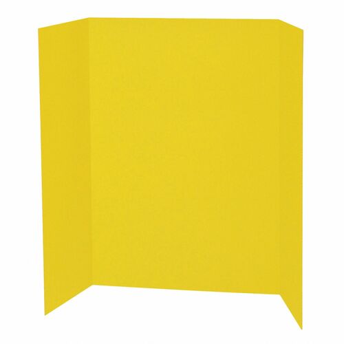 Presentation Board, Single Wall, 48" x 36", Yellow 4/CT