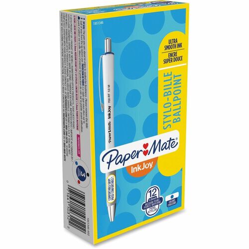 Pen, Inkjoy, 700RT, White, 1.0, Be 12/DZ